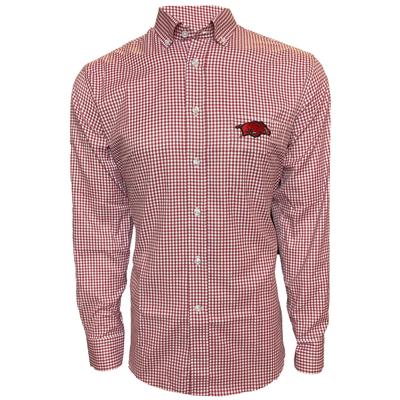 Arkansas Pennington And Bailes Stretch Gingham Long Sleeve