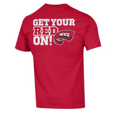 Western Kentucky Champion Men's Get Your Red On Tee Shirt