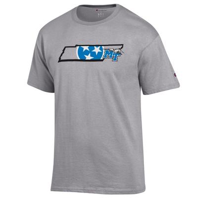 MTSU Champion Men's Tri Star State Tee Shirt