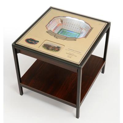 Florida Ben Hill Griffin Stadium Lighted End Table