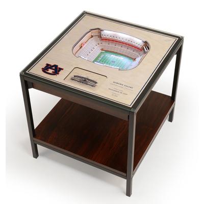 Auburn Jordan Hare Stadium Lighted End Table