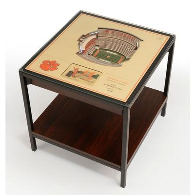 Clemson Memorial Stadium Lighted End Table