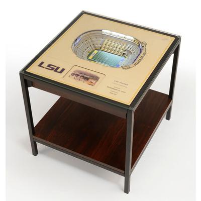 LSU Tiger Stadium Lighted End Table
