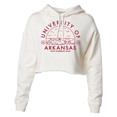 Arkansas Uscape Women's Crop Fleece Hoodie