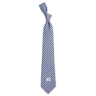 UNC Eagles Wings Gingham Tie