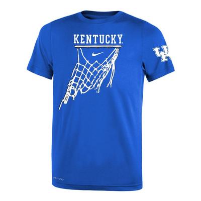 Kentucky Nike Youth Basketball Net Icon Short Sleeve Legend Tee