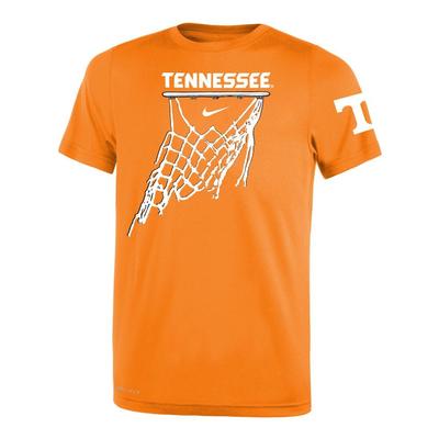 Tennessee Nike Youth Basketball Net Icon Short Sleeve Legend Tee