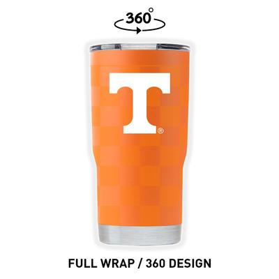 Tennessee Gametime Sidekicks Clear Wrap Checkerboard 20 oz Tumbler