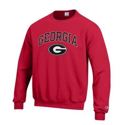 Georgia Champion Arch Logo Fleece Crew