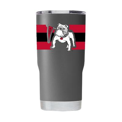 Georgia Gametime Sidekicks Bulldog with Flag 20 oz Tumbler