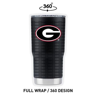 Georgia Gametime Sidekicks Bone Wrap 20 oz Tumbler