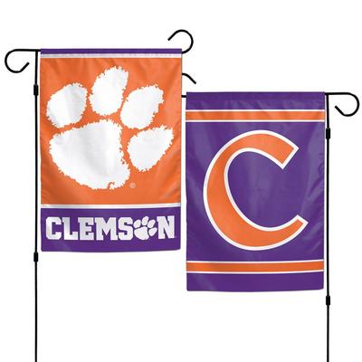 Clemson Double Sided Garden Flag 12.5