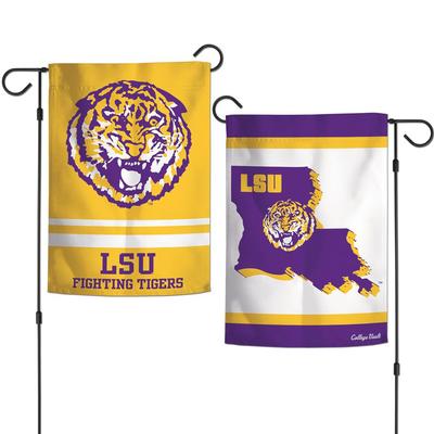 LSU Double Sided Garden Flag 12.5