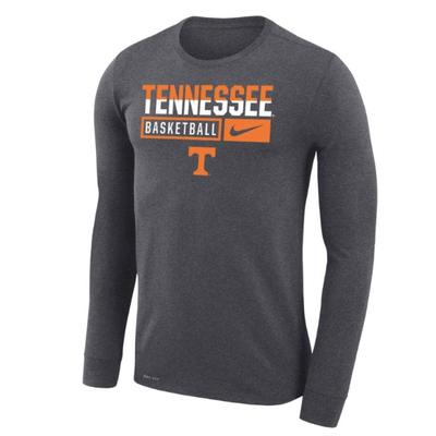 Tennessee Nike Men's Basketball Dri-Fit Legends Long Sleeve Tee