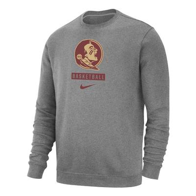 Florida State Nike Club Fleece Basketball Crew