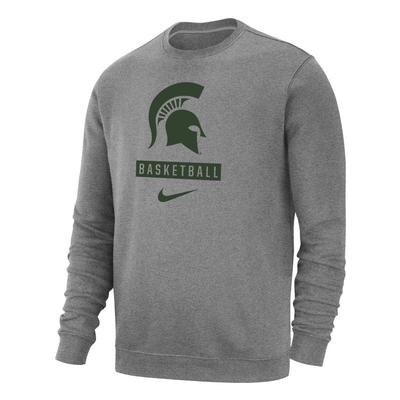 Michigan State Nike Club Fleece Basketball Crew
