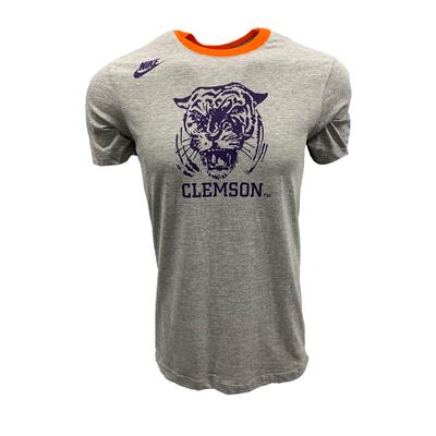 Clemson Nike Vault Tri-Blend Retro Tee