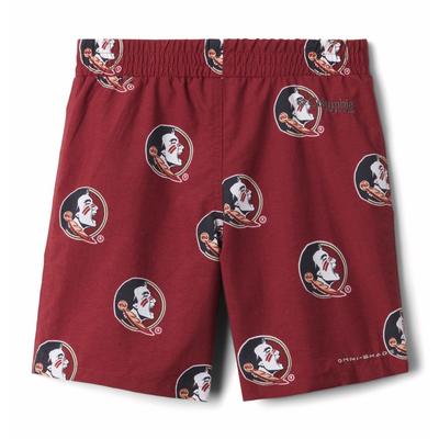 Florida State Columbia Youth Backcast Printed Swim Shorts