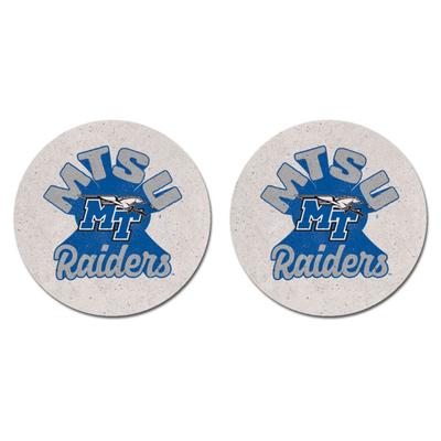 MTSU Legacy 2pk Retro Car Coasters