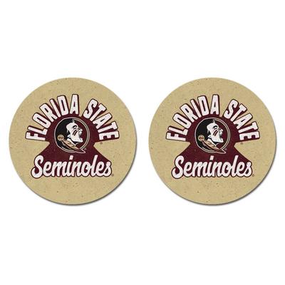 Florida State Legacy 2pk Retro Car Coasters