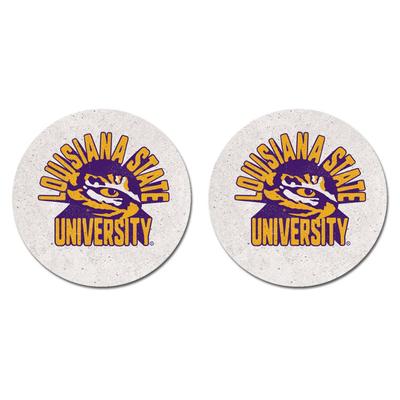 LSU Legacy 2pk Retro Car Coasters