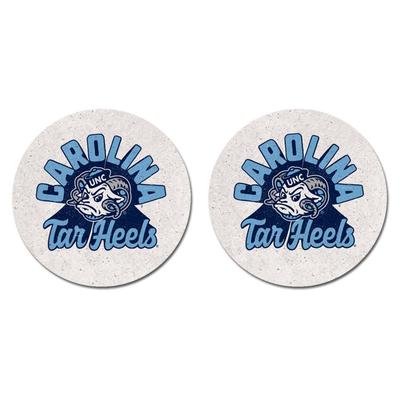 UNC Legacy 2pk Retro Car Coasters