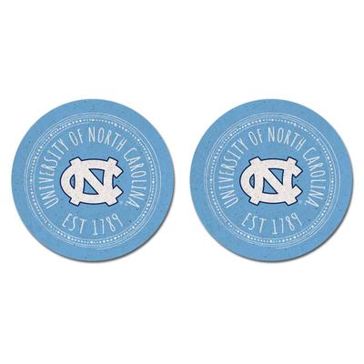 UNC Legacy 2pk Southern Pastime Car Coasters