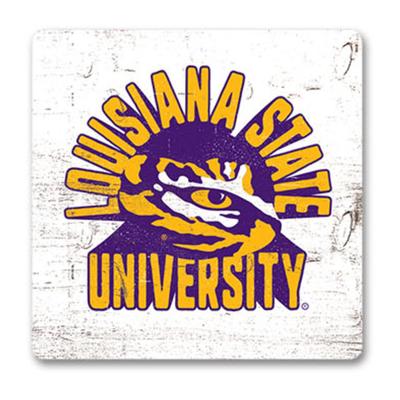 LSU Legacy Retro Wood Magnet
