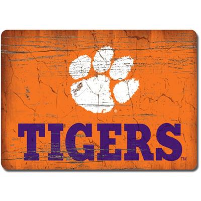 Clemson Legacy Rectangle Wood Magnet