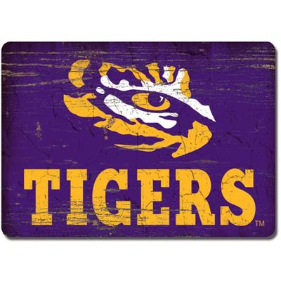 LSU Legacy Rectangle Wood Magnet