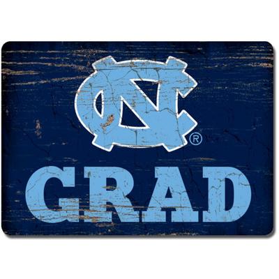UNC Legacy Rectangle Wood Magnet