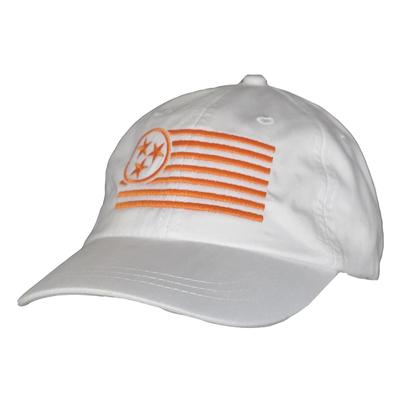 Tennessee Women's Orange Tristar Flag Adjustable Hat