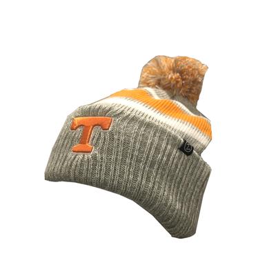 Tennessee Zephyr Striped Cuff Pom Lined Beanie