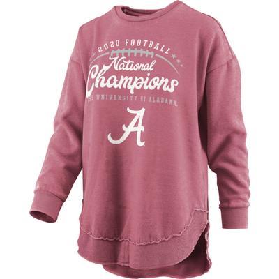 Alabama 2020 National Champions Pressbox Women's Vintage Wash Sweatshirt