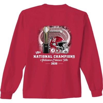 Alabama 2020 National Champions Long Sleeve Stadium Tee