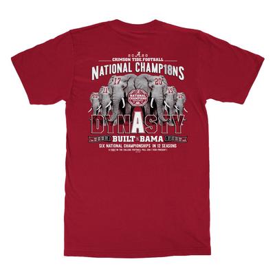 Alabama 2020 National Champions Dynasty Tee Shirt