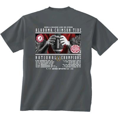 Alabama 2020 National Champions Season Recap Short Sleeve Tee