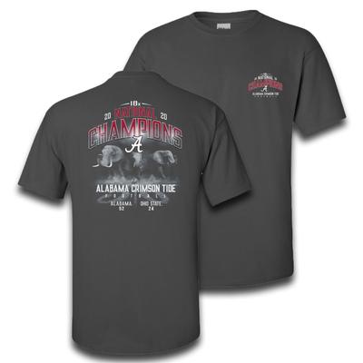 Alabama 2020 National Champions Elephant Score Tee