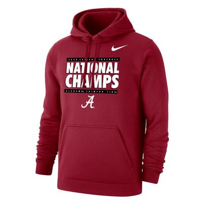 Alabama 2020 National Champions Nike Pullover Hoody