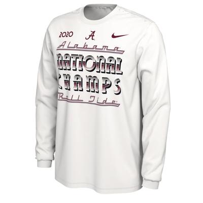 Alabama 2020 National Champions Men's Celebration Long Sleeve Tee