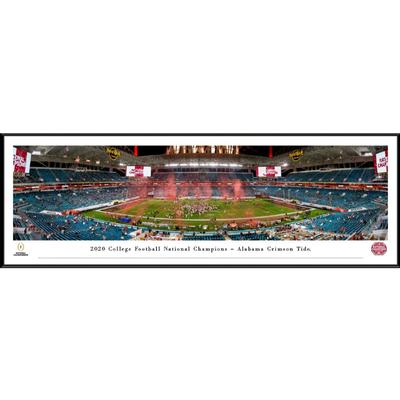 Alabama 2020 National Champions Panoramic 13.75