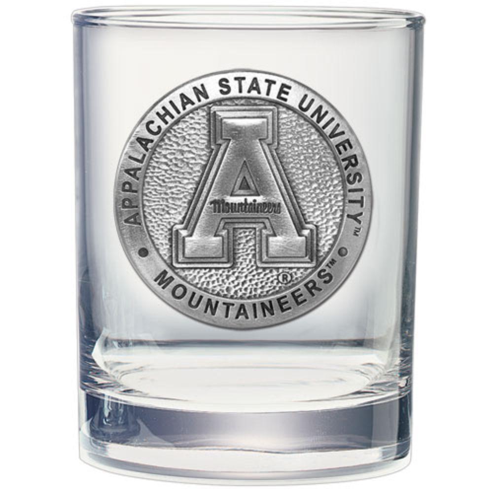  Appalachian State Heritage Pewter Old Fashioned Rock Glass
