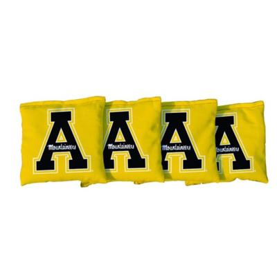 Appalachian State Yellow A Cornhole Bag Set
