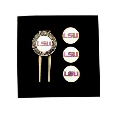 LSU Divot Tool and Ball Marker Set