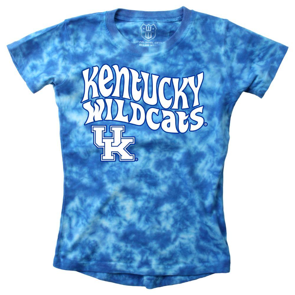 Kentucky Wes And Willy Girls Tie Dye Retro Tee