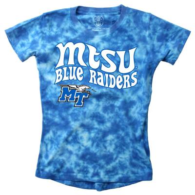 MTSU Wes and Willy Girls Tie Dye Retro Tee