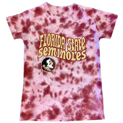 Florida State Wes and Willy Girls Tie Dye Retro Tee