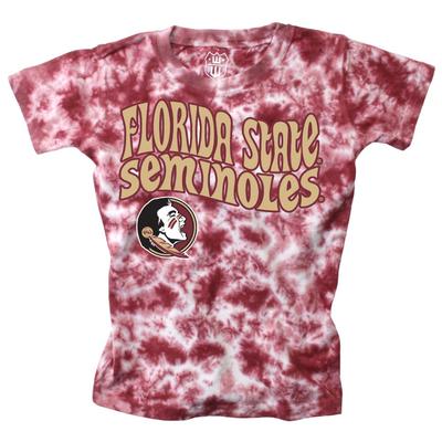 Florida State Wes and Willy YOUTH Tie Dye Retro Tee