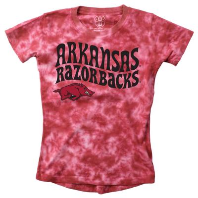 Arkansas Wes and Willy Girls Tie Dye Retro Tee