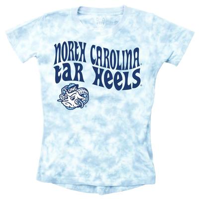 UNC Wes and Willy Girls Tie Dye Retro Tee